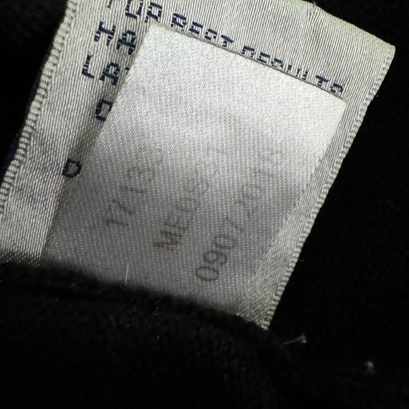 Peter Millar Merino Wool Silk Blend V-Neck Pullover Sweater Black Size XL - Picture 14 of 15